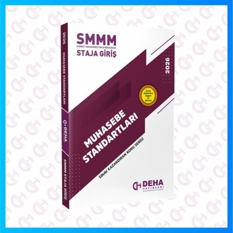 SMMM Staja Giriş Sınavına Hazırlık Muhasebe Standartları Konu Anlatımlı Kitap