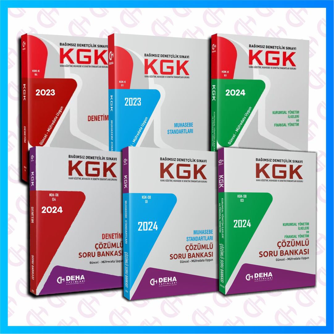 KGK Bağımsız Denetçi Sınavlarına Hazırlık Konu Anlatımlı Kitaplar ve Soru Bankaları Seti