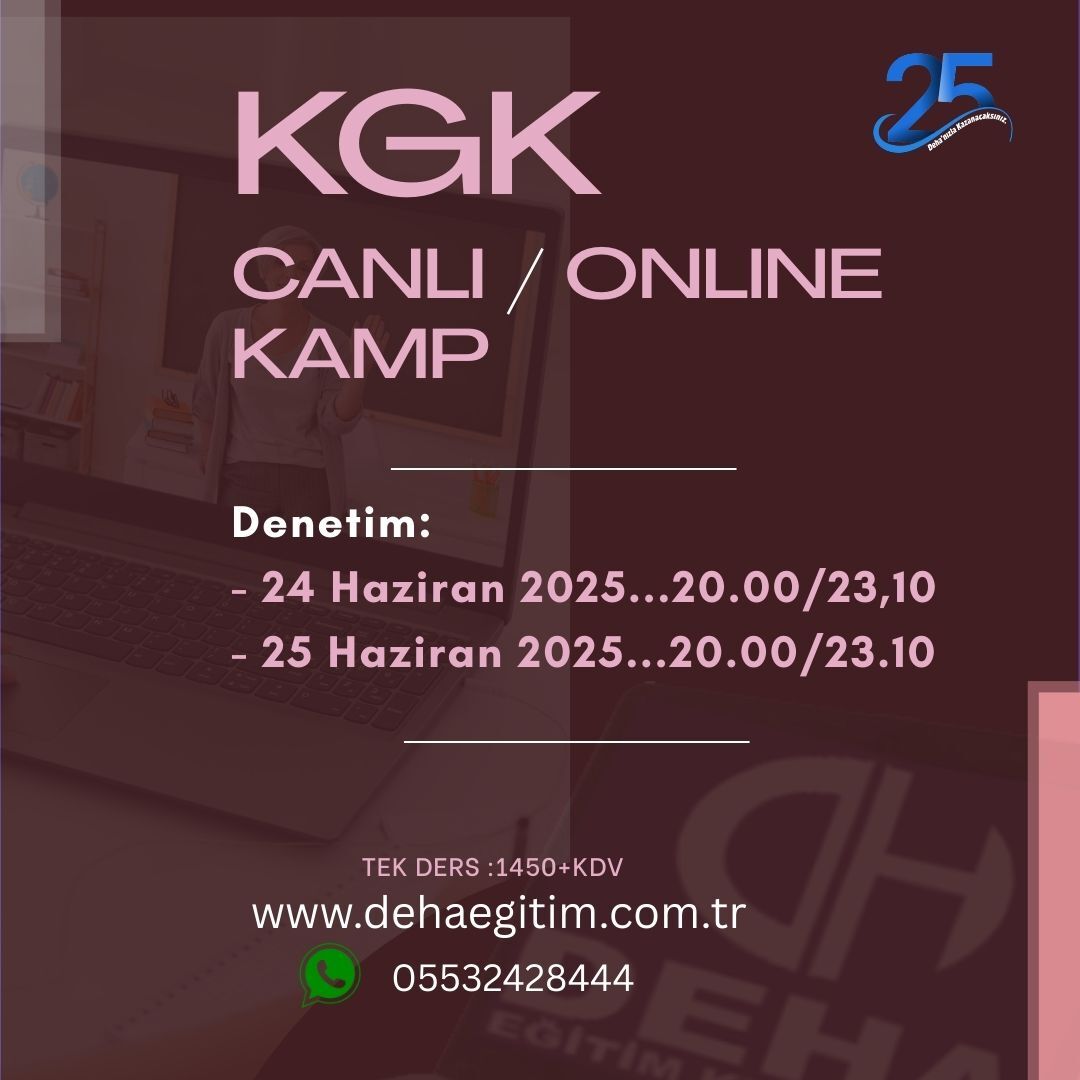 2025/1. Dönem KGK Denetim CANLI KAMP