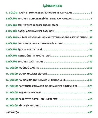 SMMM Yeterlilik Sınavına Hazırlık Maliyet Muhasebesi Konu Anlatımlı Kitap
