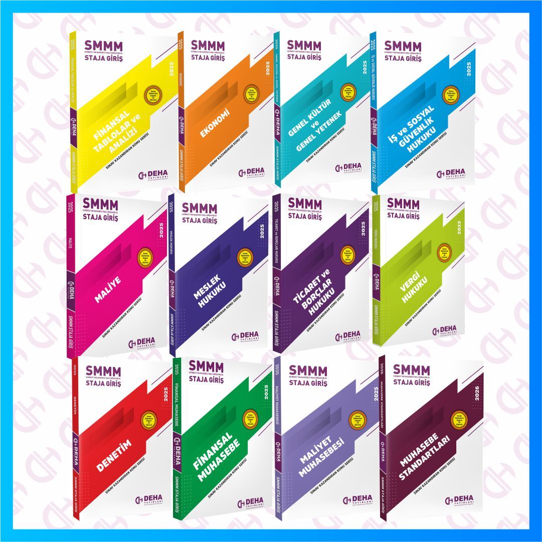 SMMM Staja Giriş Sınavına Hazırlık Konu Anlatımlı Kitaplar Seti