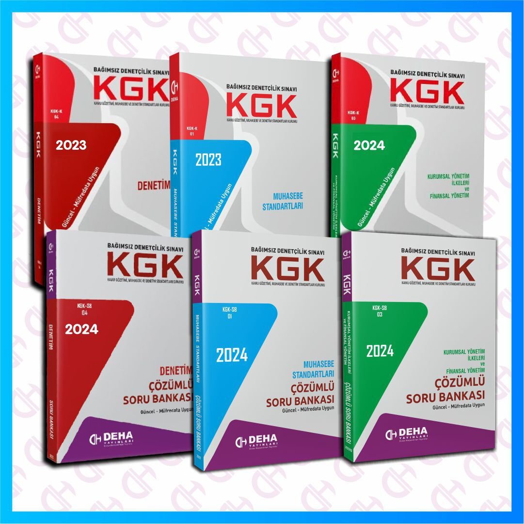 KGK Bağımsız Denetçi Sınavlarına Hazırlık Konu Anlatımlı Kitaplar ve Soru Bankaları Seti