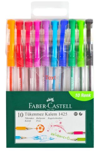 Faber Castel 1425 Tükenmez Ailesi 10'lu Poşet
