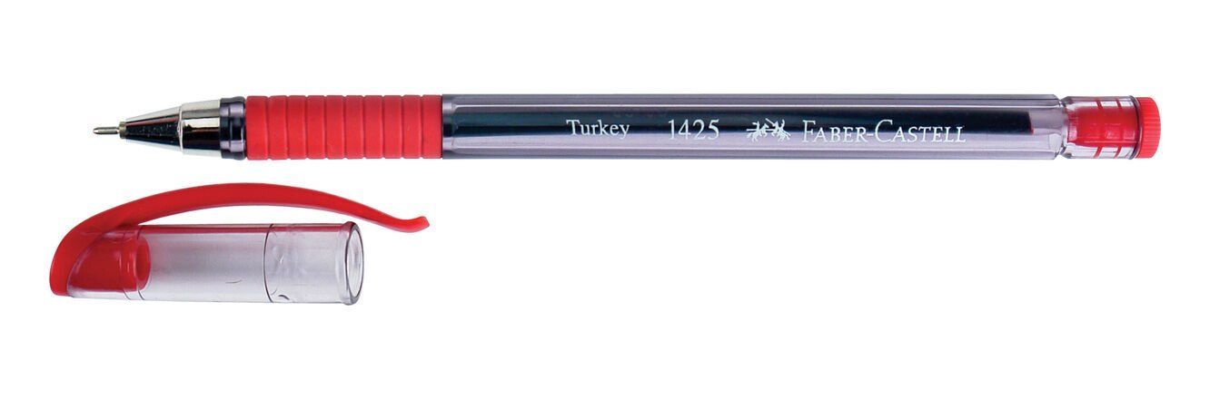 Faber Castel İğne Uçlu Roller Tükenmez Kalem Kırmızı