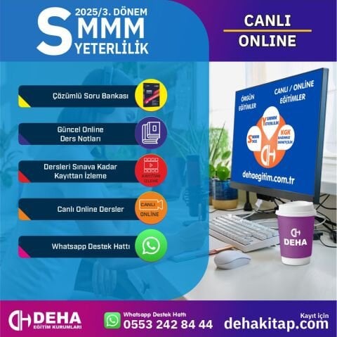 2025 - 3. Dönem SMMM Yeterlilik Sınavına CANLI+KAMP+KAYITTAN Eğitim (FULL PAKET)