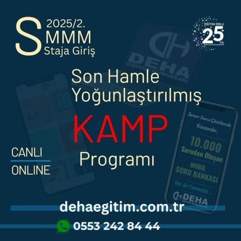 2025/2.Dönem SMMM SGS Kamp Programı Dersleri