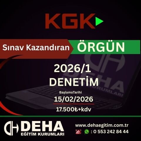 KGK Bağımsız Denetçilik Denetim Örgün Eğitim
