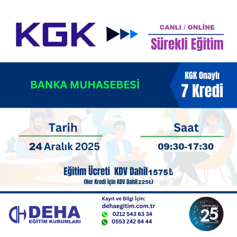 Banka Muhasebesi  / 24 Aralık