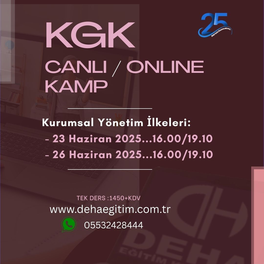 2025/1. Dönem KGK Kurumsal Yönetim CANLI KAMP