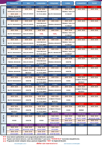 2026 - 1. Dönem SMMM Yeterlilik Finansal Muhasebe CANLI+KAMP+KAYITTAN Eğitim (FULL PAKET)