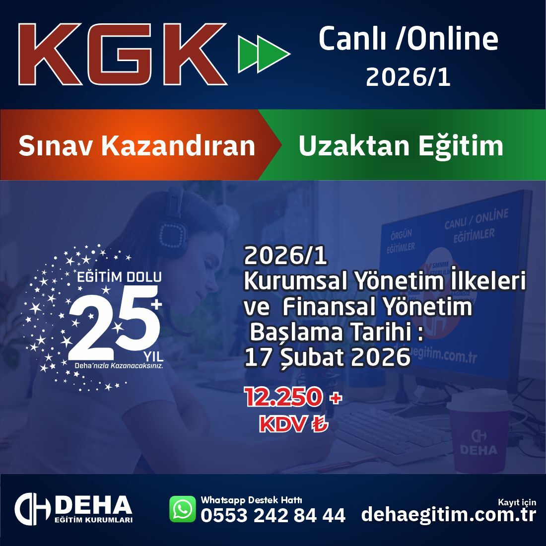 2026/1 Dönem KGK Kurumsal Yönetim CANLI+KAMP+VİDEOLU Eğitim (FULL PAKET)
