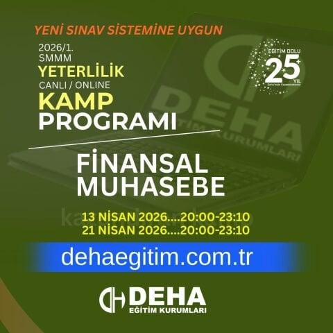2026 - 1. Dönem SMMM Yeterlilik Sınavına Hazırlık Finansal Muhasebe KAMP Programı