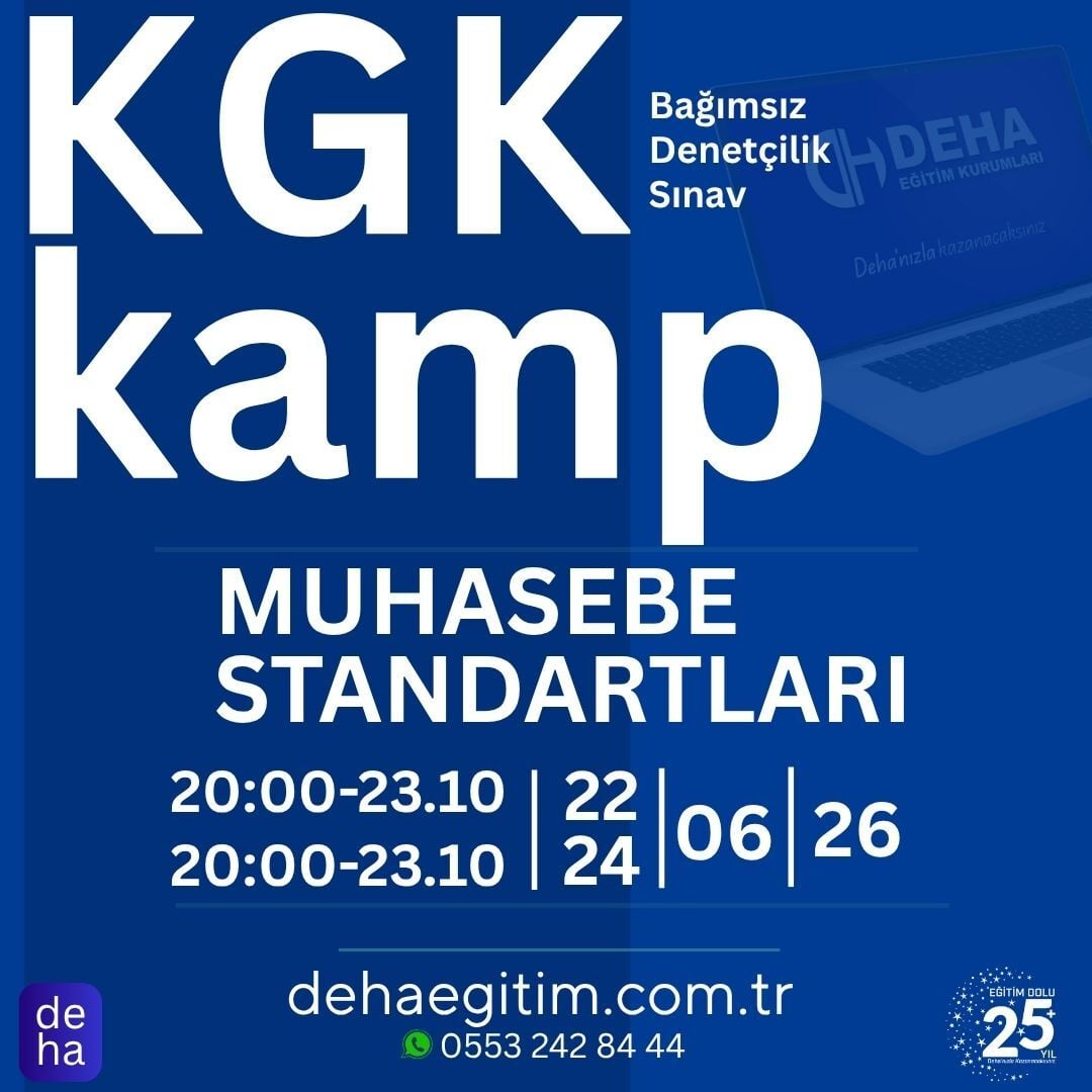 2026/1. Dönem KGK Muhasebe Standartları CANLI KAMP