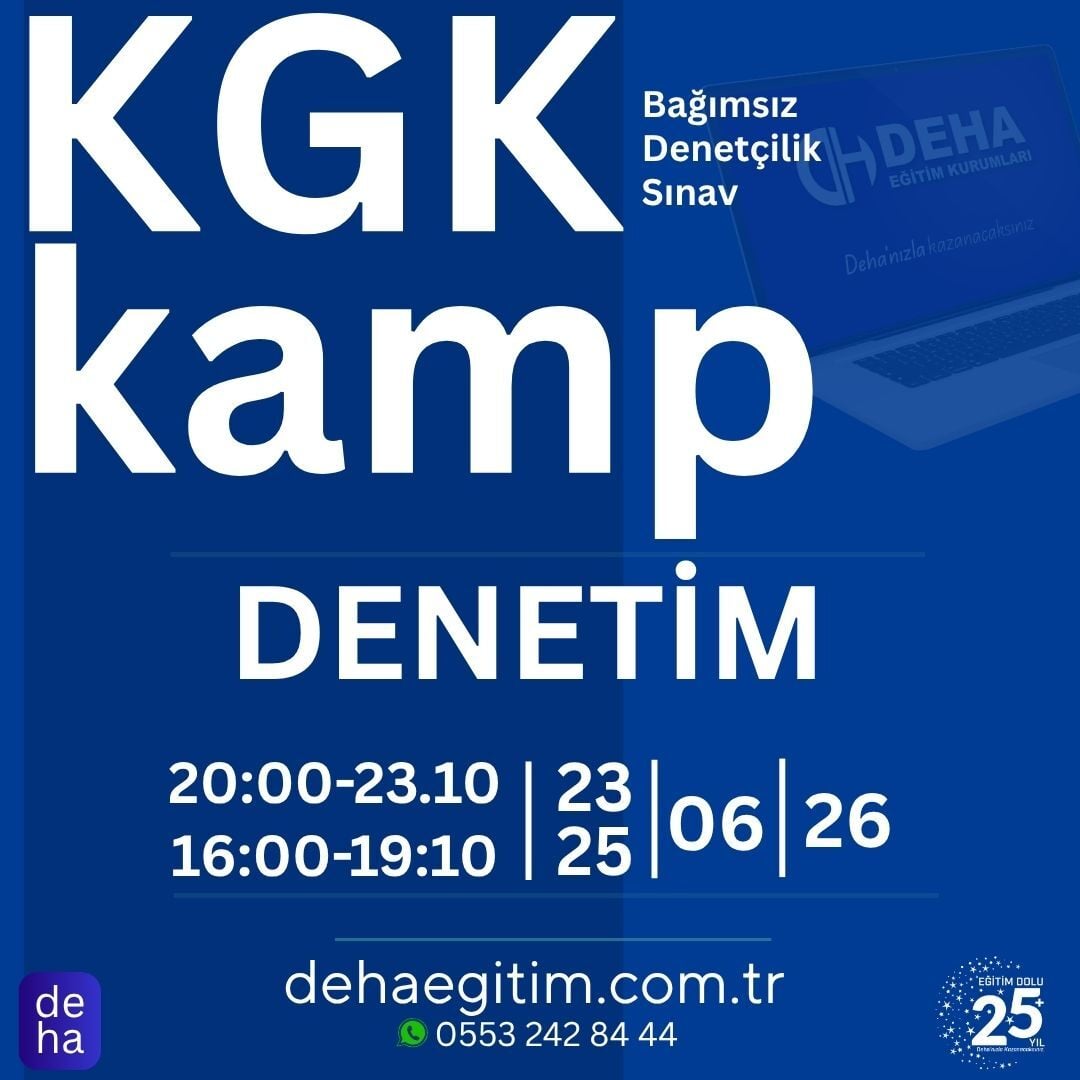 2026/1. Dönem KGK Denetim CANLI KAMP