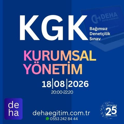 2026/2 Dönem KGK Kurumsal Yönetim İlkeleri Online Uzaktan Eğitim (FULL PAKET)