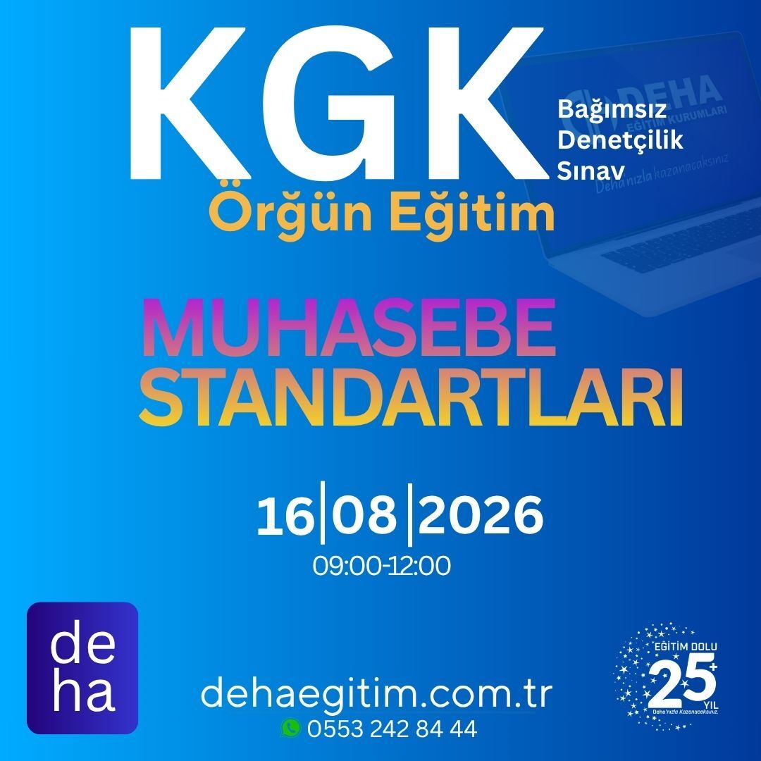 KGK Bağımsız Denetçilik Muhasebe Standartları Örgün Eğitim