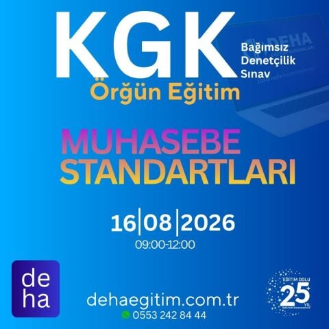 KGK Bağımsız Denetçilik Muhasebe Standartları Örgün Eğitim