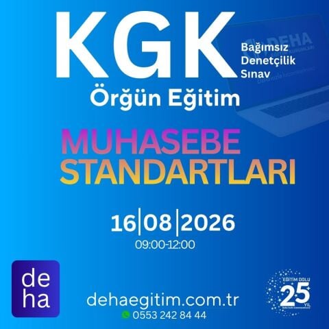 KGK Bağımsız Denetçilik Muhasebe Standartları Örgün Eğitim