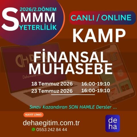 2026 - 2. Dönem SMMM Yeterlilik Sınavına Hazırlık Finansal Muhasebe KAMP Programı